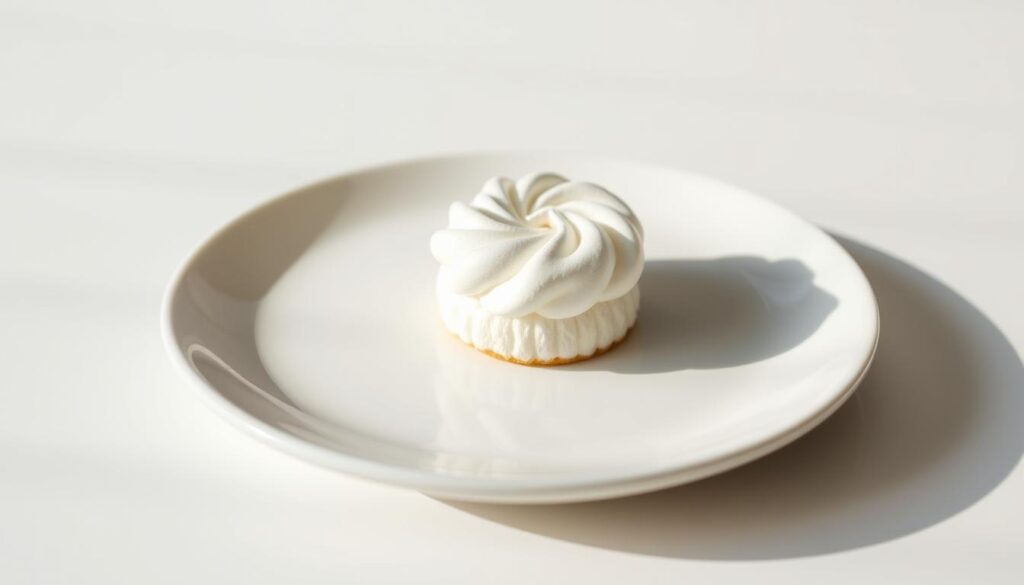 A delectable, low-calorie dessert on a clean, white ceramic plate. A single, meticulously crafted treat, perhaps a mini cheesecake or a fluffy meringue, takes center stage. The dessert is bathed in soft, natural lighting, casting gentle shadows that accentuate its delicate, visually appealing structure. The background is a simple, minimalist setting, allowing the dessert to shine as the primary focus. The overall composition conveys a sense of balance, elegance, and the healthful indulgence of a guilt-free sweet treat, perfect for illustrating the benefits of choosing low-calorie desserts. A delectable, low-calorie dessert on a clean, white ceramic plate. A single, meticulously crafted treat, perhaps a mini cheesecake or a fluffy meringue, takes center stage. The dessert is bathed in soft, natural lighting, casting gentle shadows that accentuate its delicate, visually appealing structure. The background is a simple, minimalist setting, allowing the dessert to shine as the primary focus. The overall composition conveys a sense of balance, elegance, and the healthful indulgence of a guilt-free sweet treat, perfect for illustrating the benefits of choosing low-calorie desserts.