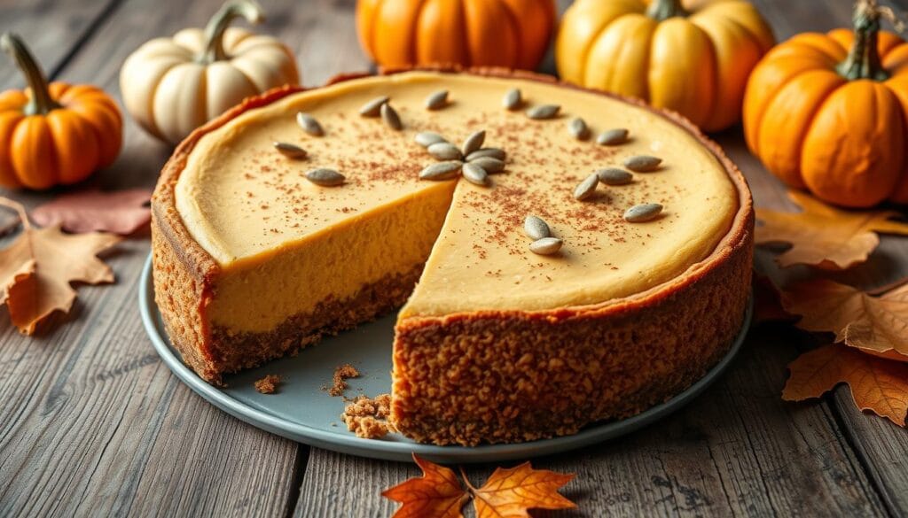 Gluten-free dairy-free pumpkin cake cheesecake Gluten-free dairy-free pumpkin cake cheesecake