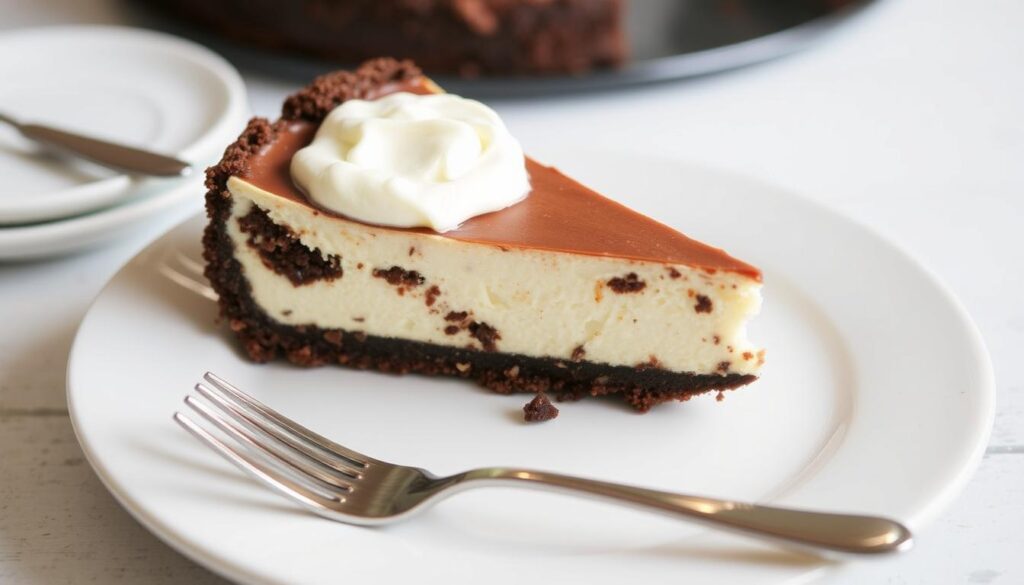 Low Sugar Cheesecake with Chocolate and Nut Base