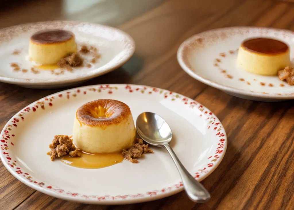 Image of a creamy sugar-free vanilla pudding Image of various natural sweeteners like monk fruit