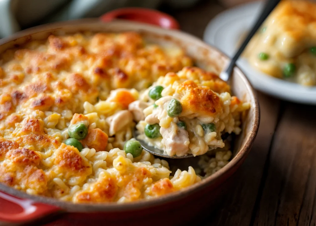 Creamy Chopped Chicken and Rice Casserole
