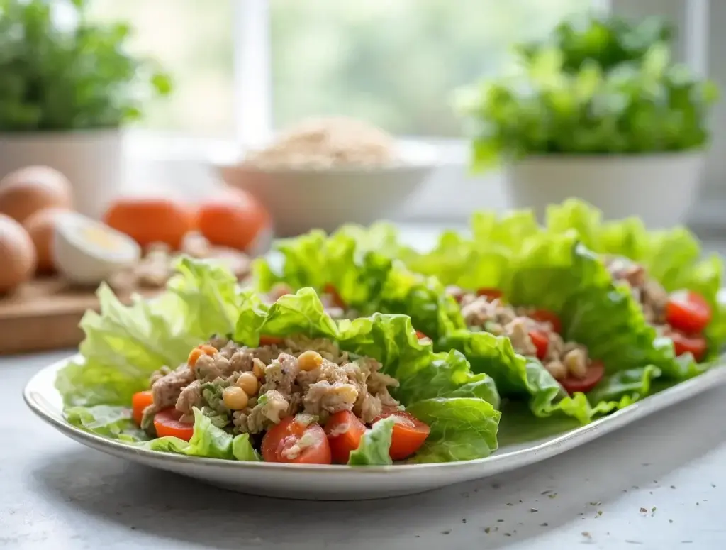 Low-Carb Tuna Wraps