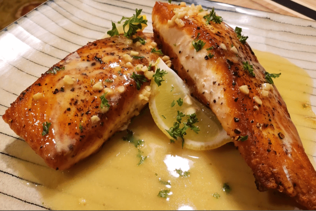 Grilled Salmon with Lemon and Herbs