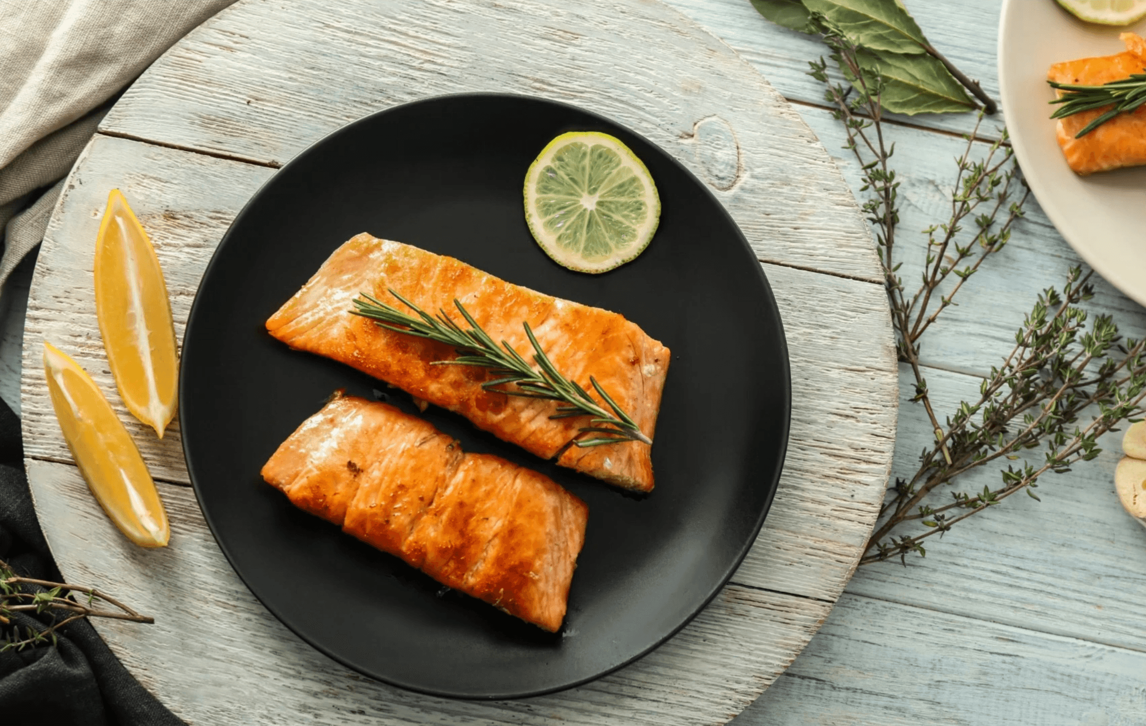 Grilled Salmon with Lemon and Herbs